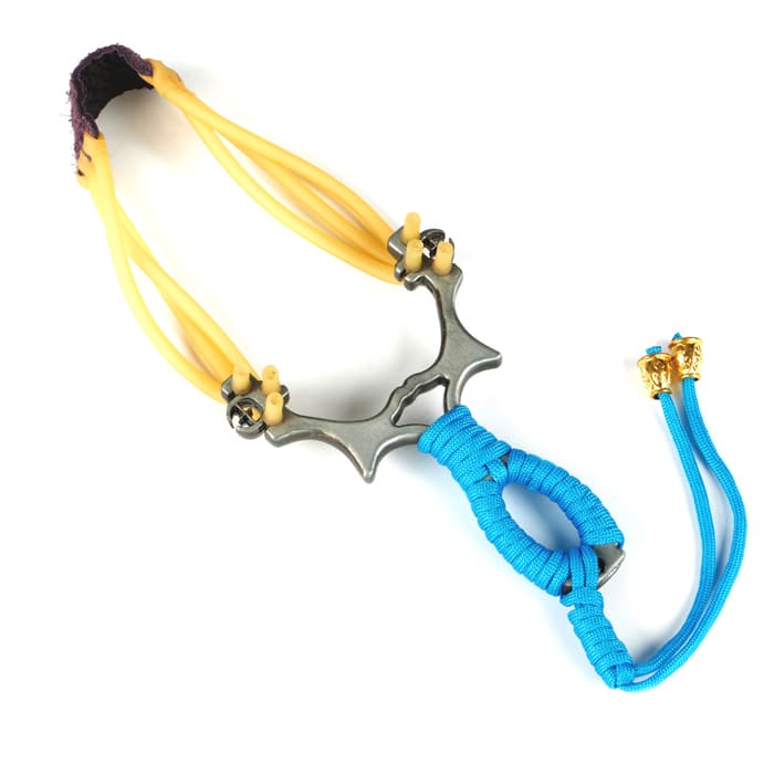 Рогатка металлическая «Молния» в текстильной оплётке, микс