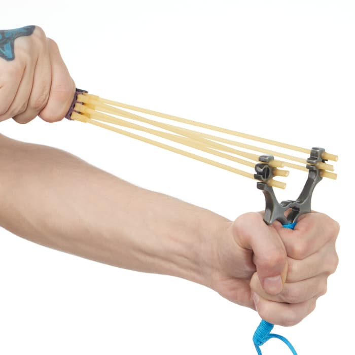 Рогатка металлическая «Молния» в текстильной оплётке, микс