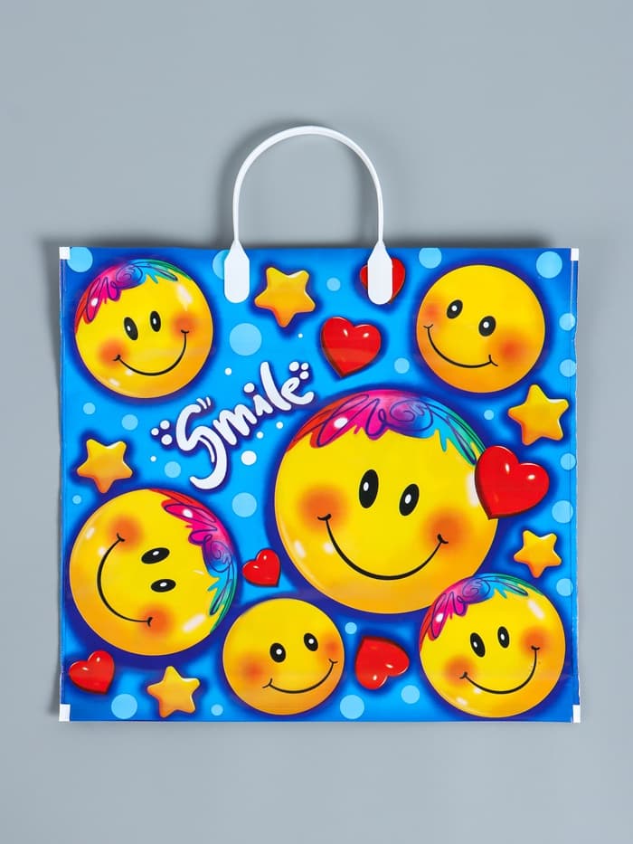 Пакет «Лайк», полиэтиленовый с пластиковой ручкой, 80 мкм 37×34 см