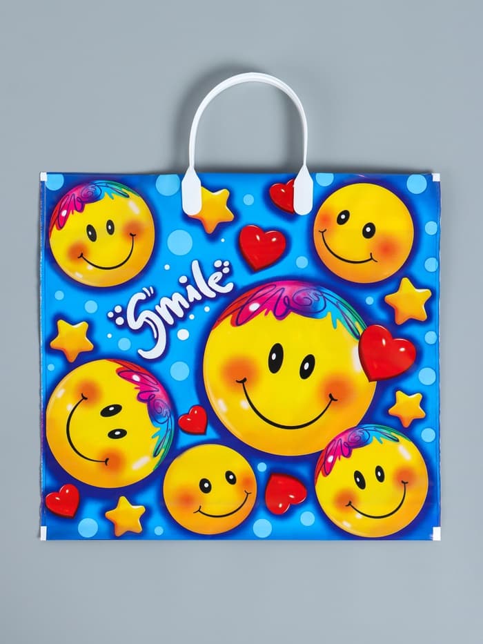 Пакет «Лайк», полиэтиленовый с пластиковой ручкой, 80 мкм 37×34 см