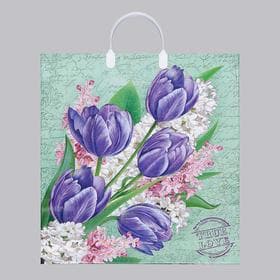 Пакет «Беатрис», полиэтиленовый с пластиковой ручкой, 100 мкм 40×44 см