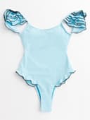 Купальник женский слитный MINAKU Summer rose, размер 42, голубой