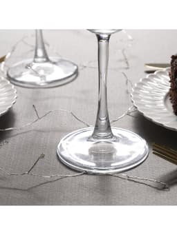 Гирлянда «Мишура» 1 м, роса, IP20, серебристая нить, 20 LED, от батареек CR2032×2, свечение мульти