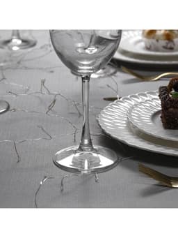 Гирлянда «Мишура» 2 м, роса, IP20, серебристая нить, 50 LED, от батареек CR2032×2, свечение мульти