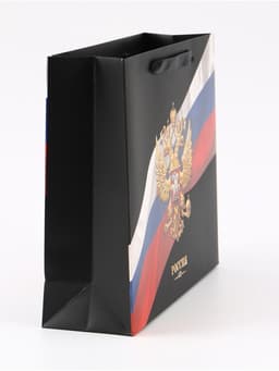 Пакет подарочный, упаковка, «Россия», 32 х 26 х 12 см
