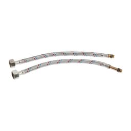 Подводка гибкая для смесителя ZEIN, гайка 1/2", штуцер М10, 30 см, набор 2 шт.