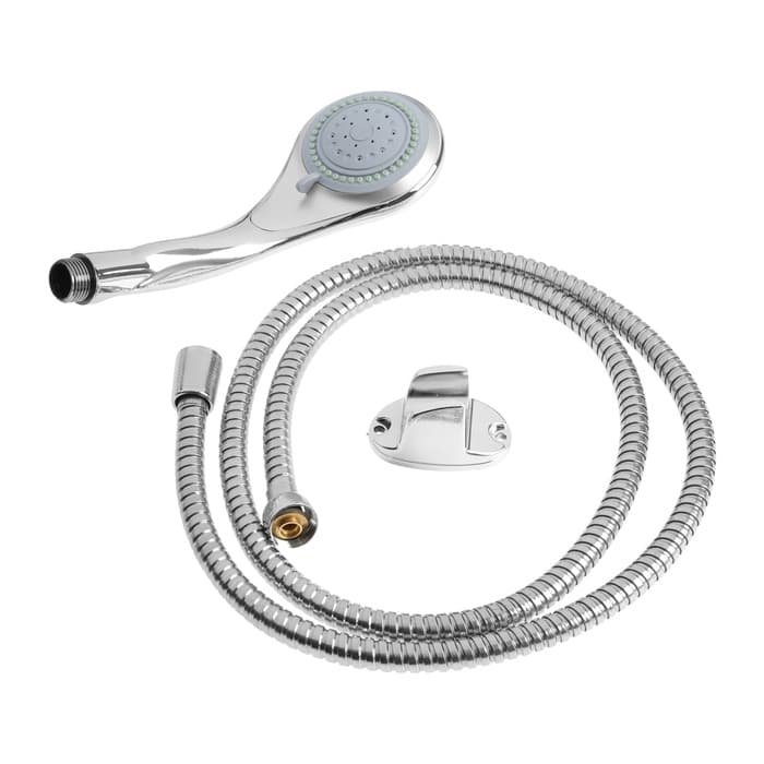 Душевая лейка 3 режима со шлангом, держатель, крепеж в комплекте.