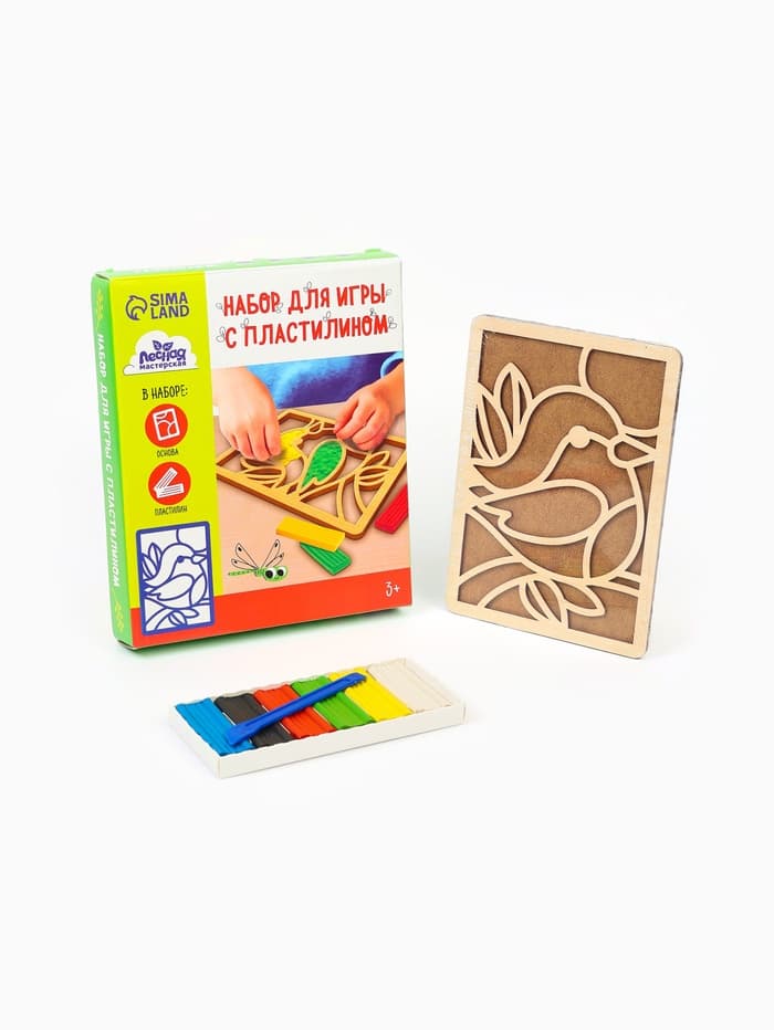 Пластилиновые картинки «Птичка», 21×15 см