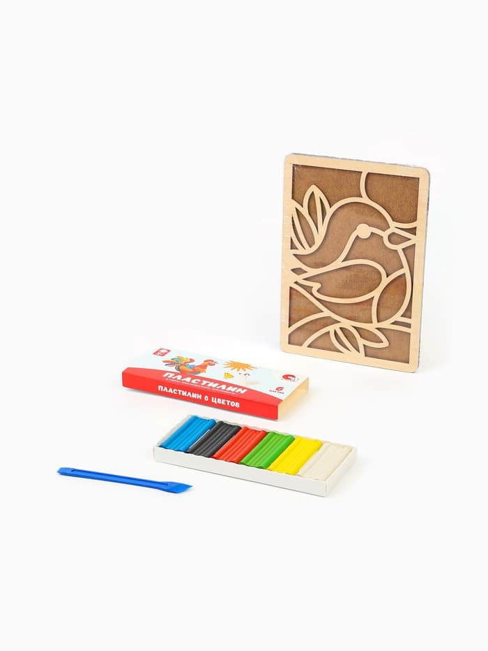 Пластилиновые картинки «Птичка», 21×15 см