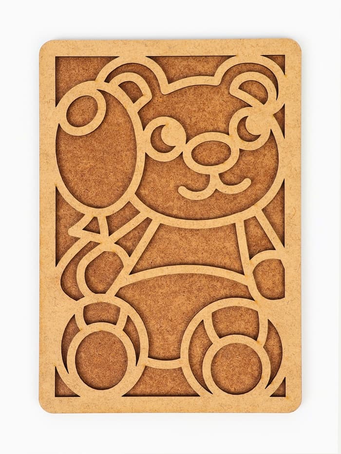 Картина пластилином «Мишка», 21×15 см, набор для творчества