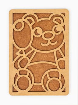 Картина пластилином «Мишка», 21×15 см, набор для творчества