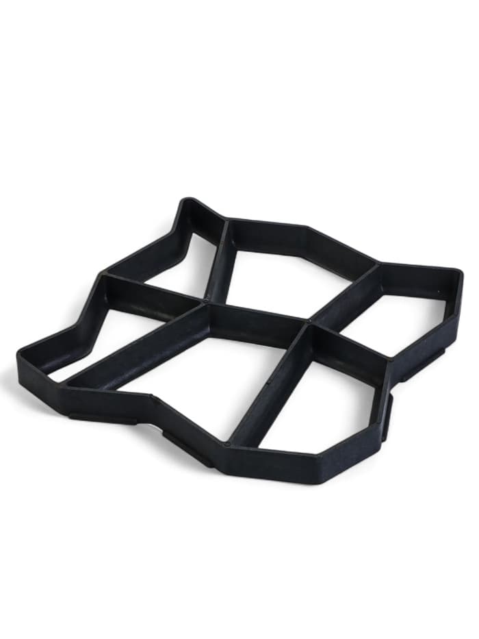 Форма для садовой дорожки, 42×42×4 см, чёрная