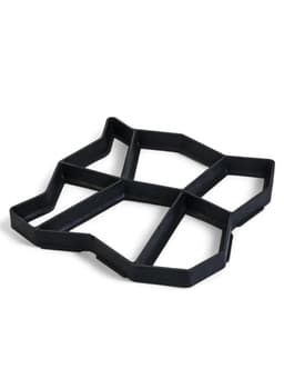 Форма для садовой дорожки, 42×42×4 см, чёрная