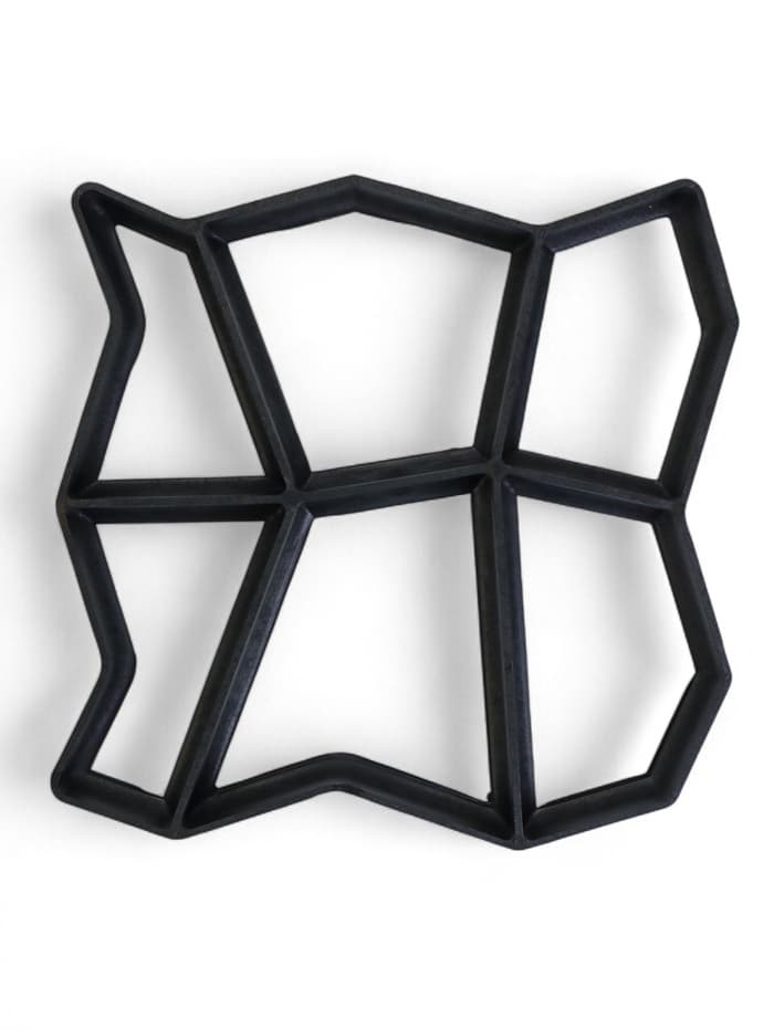 Форма для садовой дорожки, 42×42×4 см, чёрная