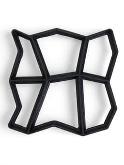 Форма для садовой дорожки, 42×42×4 см, чёрная