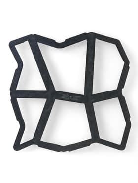 Форма для садовой дорожки, 42×42×4 см, чёрная