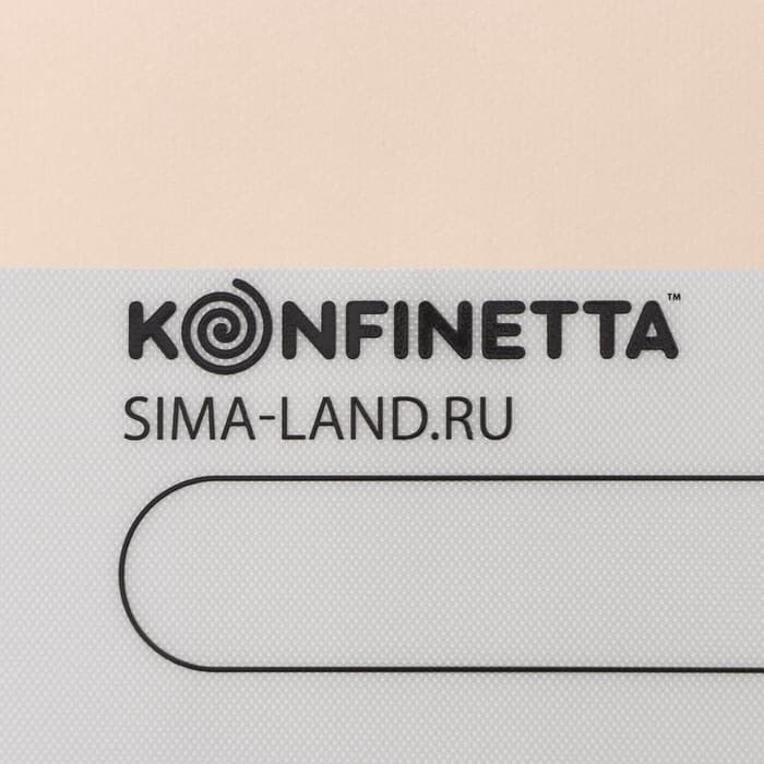 Коврик для выпечки армированный KONFINETTA «Эклер», силикон, 38×28 см, 0.4 мм, белый