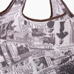 Сумка хозяйственная без застежки, 36×0.5×58 см, серая