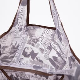 Сумка хозяйственная без застежки, 36×0.5×58 см, серая