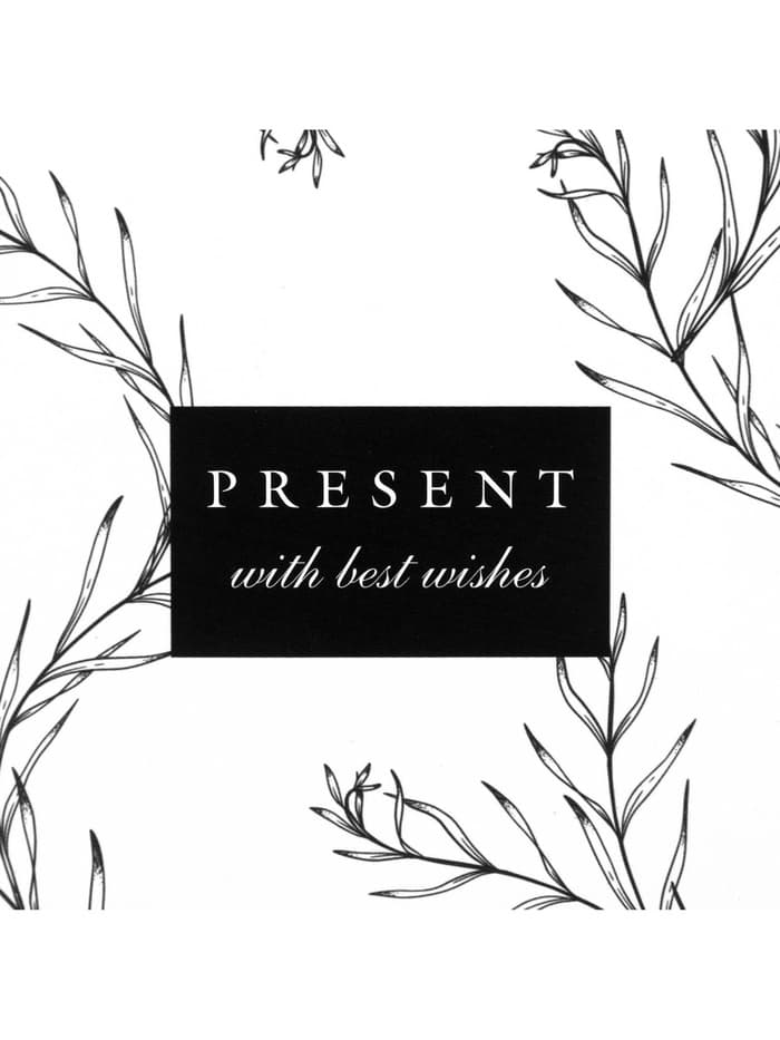 Переноска для цветов на лентах Present with best wishes, 17×25×9 см