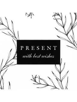 Переноска для цветов на лентах Present with best wishes, 17×25×9 см