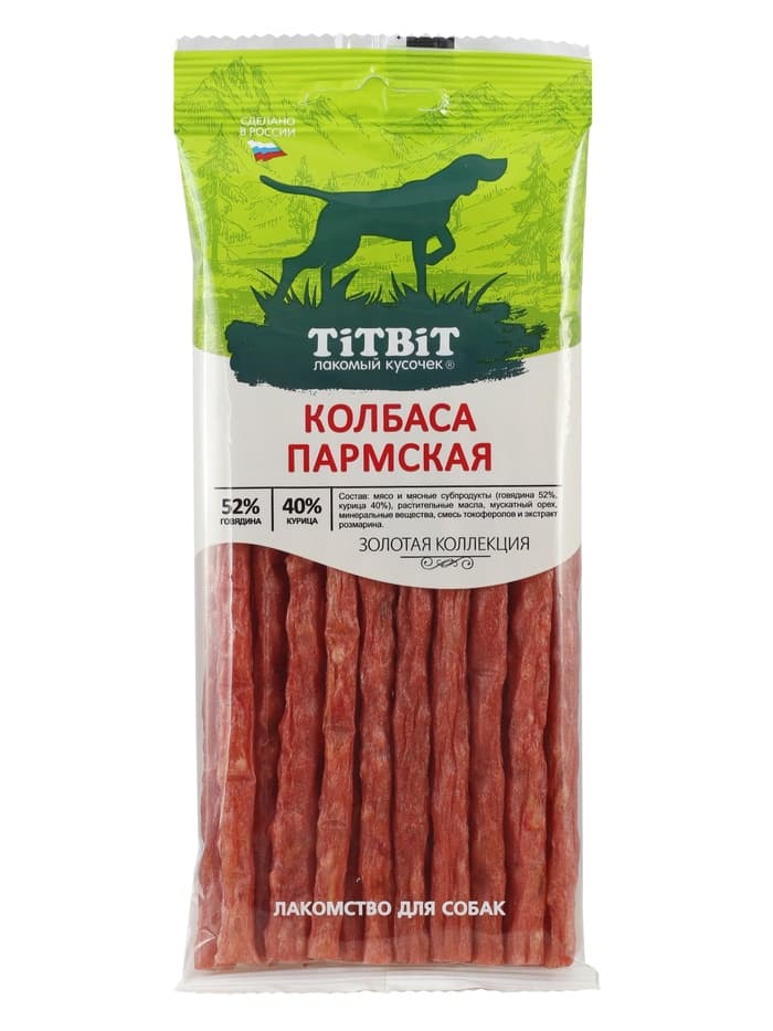 Колбаса пармская TitBit «Золотая коллекция» для собак, 80 г