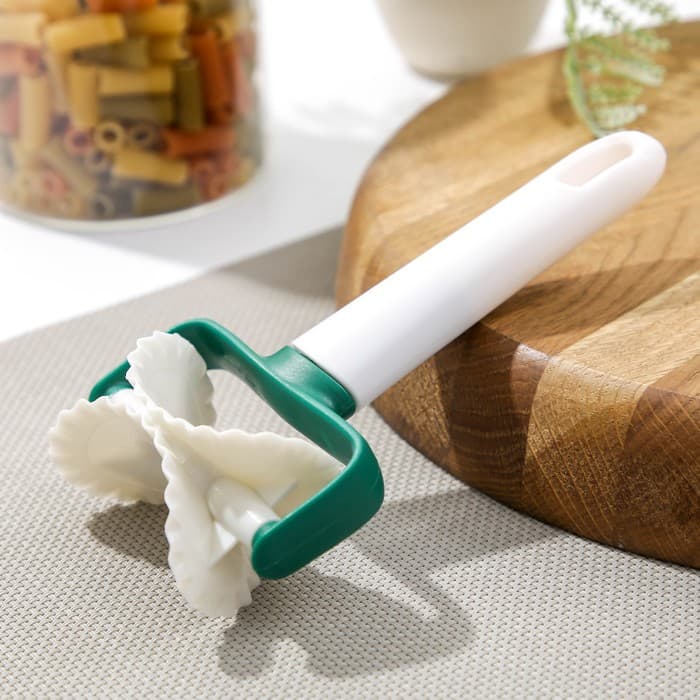 Валик для нарезки из теста KONFINETTA, 16.5×8×4 см, пластик, белый