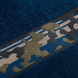 Полотенце махровое Love Life «Милитари» 70×130 см, 100% хлопок, 360 г/м², синее