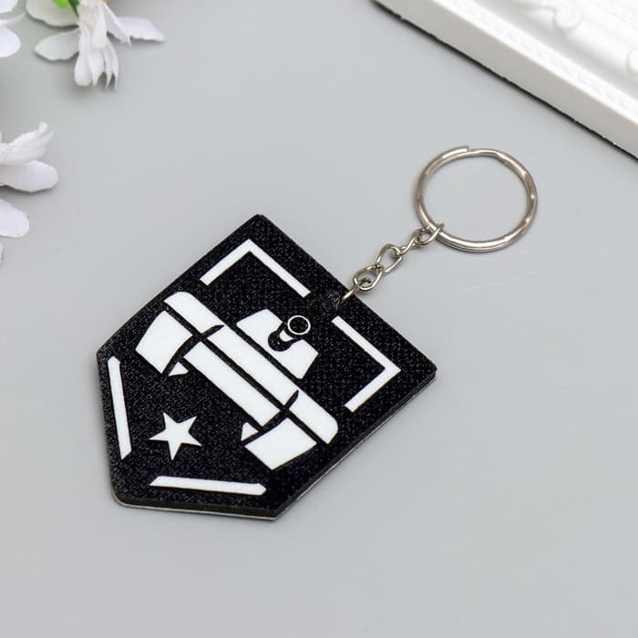 Брелок для ключей на кольце «Танк - звезда», EVA, 5.5×6.5 см