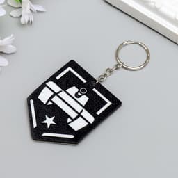 Брелок для ключей на кольце «Танк - звезда», EVA, 5.5×6.5 см