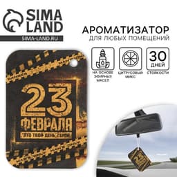 Ароматизатор в автомобиль «23 февраля», аромат цитрус