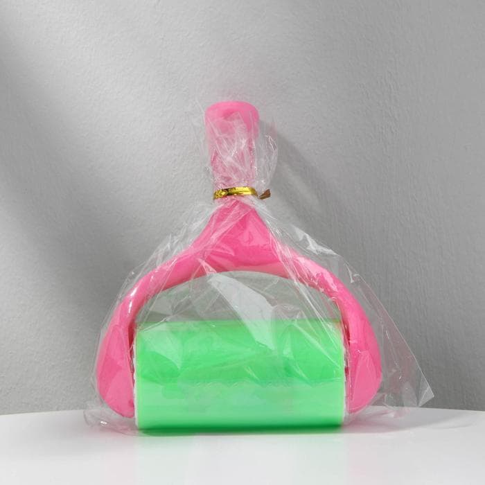 Ролик для чистки одежды силиконовый, 19×12×5.5 см, МИКС