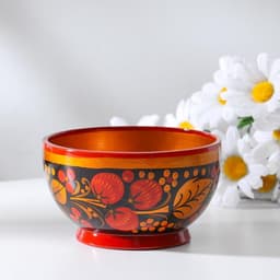 Чашка дерево хохлома «Малая», 11×6.5 см, МИКС