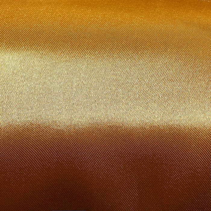 Ткань атлас для рукоделия и шитья, цвет золотой, ширина 150 см