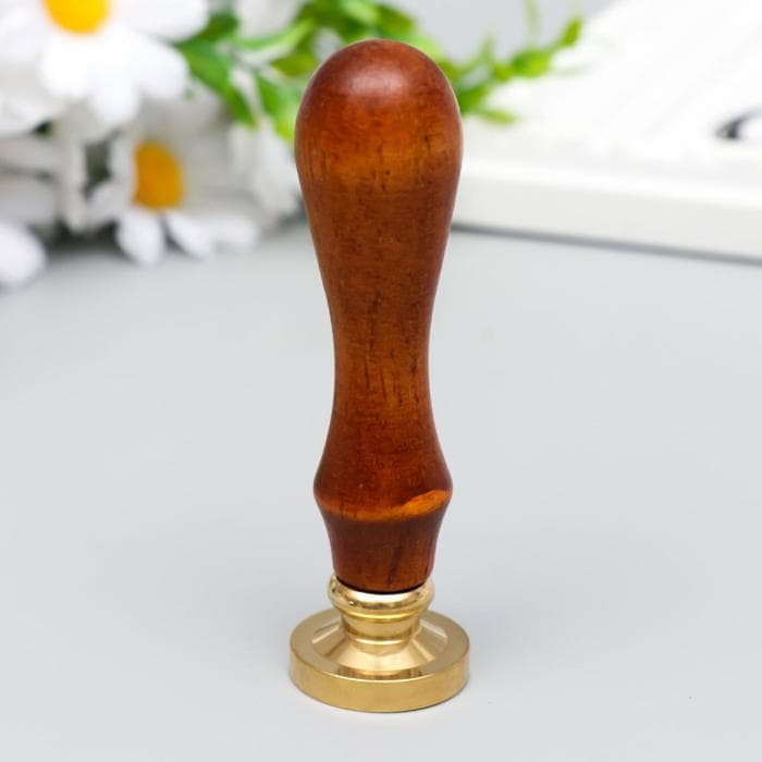 Печать для сургуча с деревянной ручкой Good times, 9×2.5×2.5 см