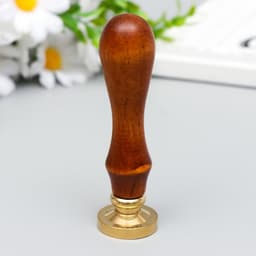 Печать для сургуча с деревянной ручкой Good times, 9×2.5×2.5 см