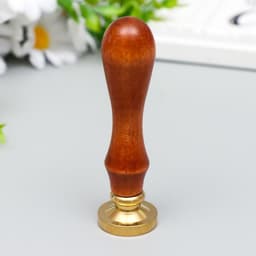 Печать для сургуча с деревянной ручкой «Одуванчики», 9×2.5×2.5 см