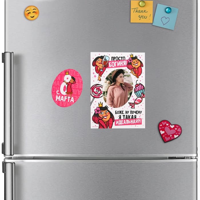 Магнит-фоторамка «Богиня. 8 Марта», 10×14 см