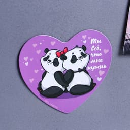 Магнит на холодильник «Панды», 7×6 см