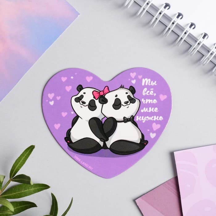 Магнит на холодильник «Панды», 7×6 см