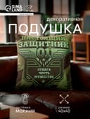 Подушка декоративная «Этель. Настоящий защитник», 40×40 см, велюр