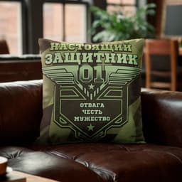 Подушка декоративная «Этель. Настоящий защитник», 40×40 см, велюр
