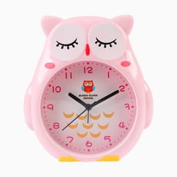 Часы - будильник настольные «Совушка», дискретный ход, циферблат d=11 см, 14.5×16 см, от батареек АА