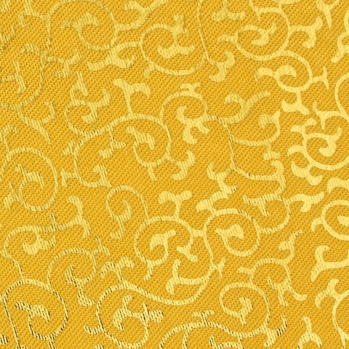 Ткань атлас для рукоделия и шитья, цвет золотой, ширина 150 см