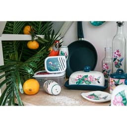 Набор для специй Доляна «Тропики», солонка, перечница, 130 мл, на подставке, доломит, разноцветный