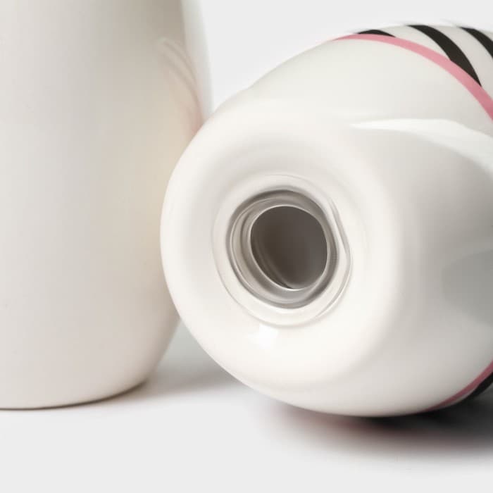 Набор для специй Доляна «Тропики», солонка, перечница, 130 мл, на подставке, доломит, разноцветный