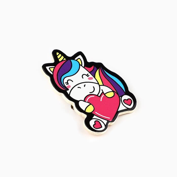 Брелок для ключей, значок, сувенир «Единорог», набор, 8.3×12 см