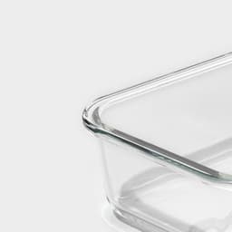 Контейнер для еды Доляна «Клик», 1.04 л, 20×15.5×7 см, с крышкой, жаропрочное стекло, МИКС