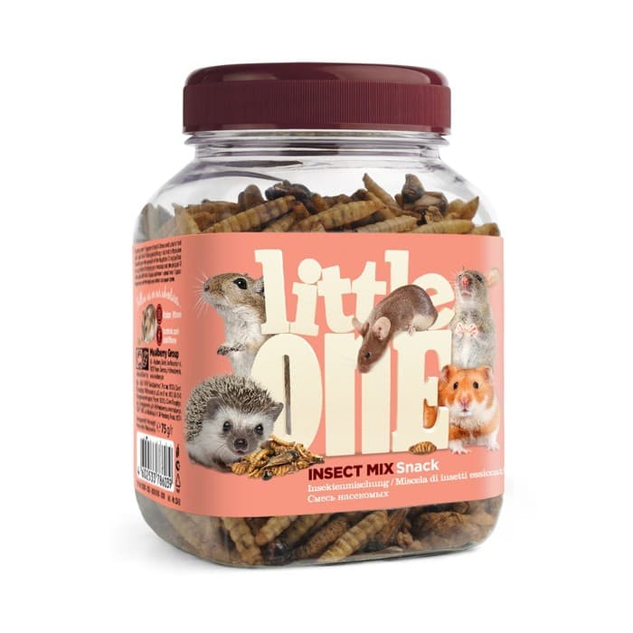Лакомство Little One «Смесь насекомых» для всеядных грызунов, 75 г