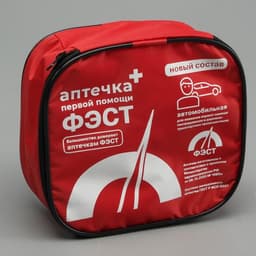 Автомобильная аптечка первой помощи «ФЭСТ», состав 2024, дорожная
